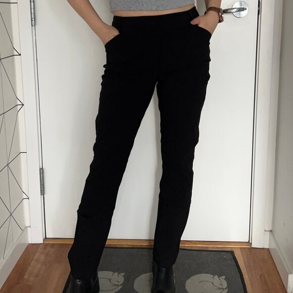 2for$30🏷Smart Set Pull-On Straight Black Pants - Picture 1 of 15